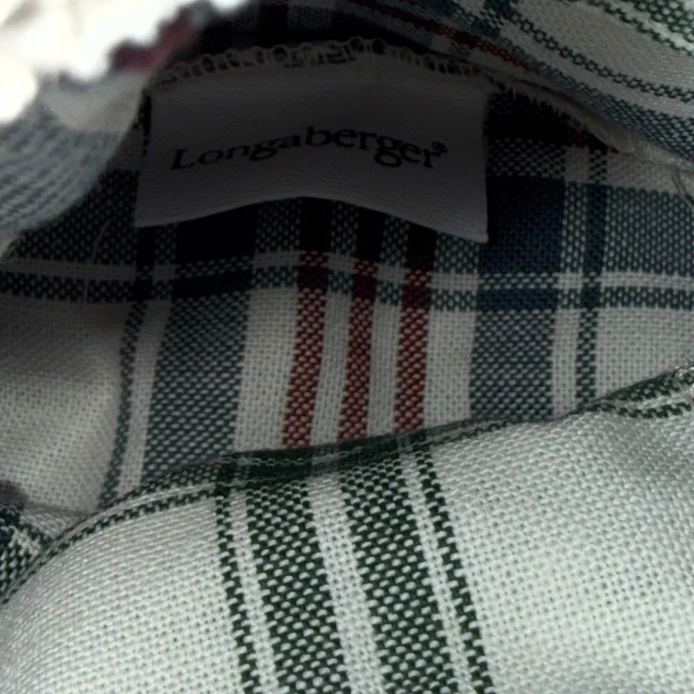 LONGABERGER 1997 HORIZON PLAID LINER #258362 NOS NEW